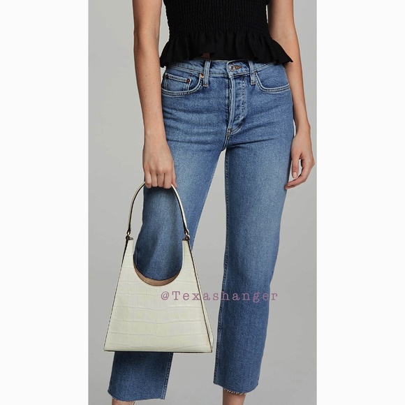 NWT STAUD Rey Shoulder Bag Cream - Picture 9 of 16